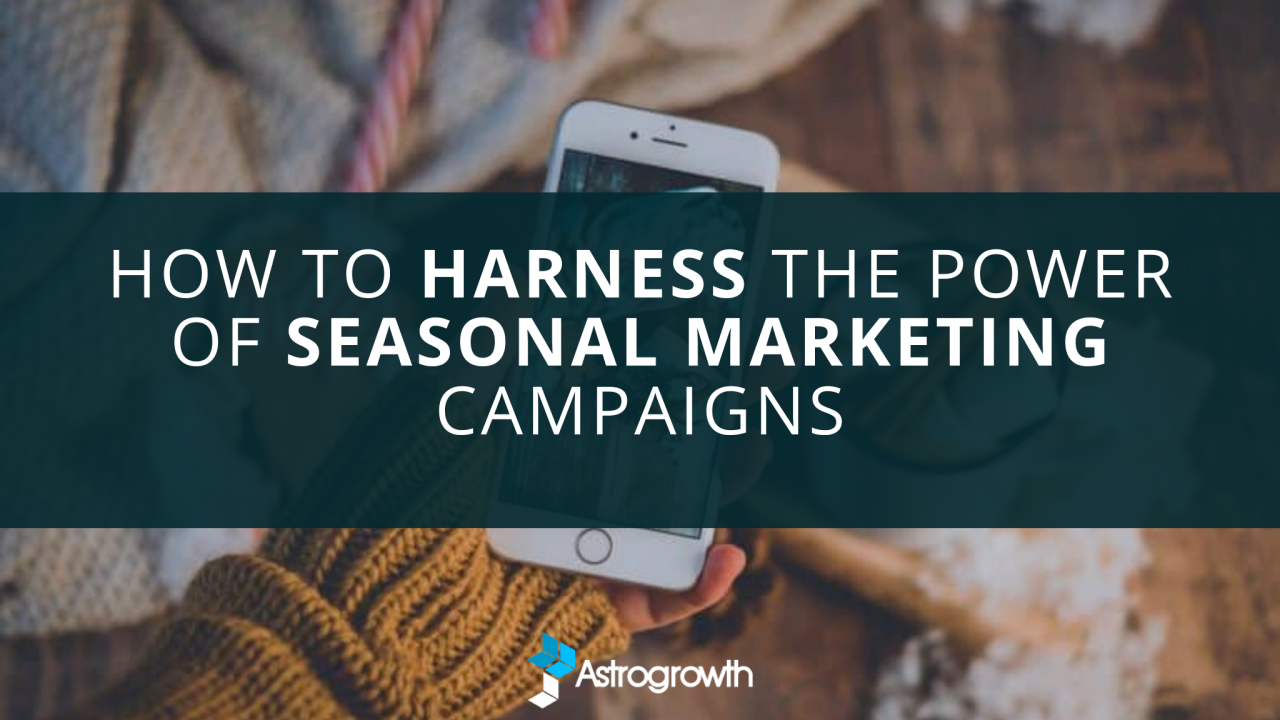 How to Harness the Power of Seasonal Marketing Campaigns - Astrogrowth Seasonal Marketing for Lifestyle Product Sales